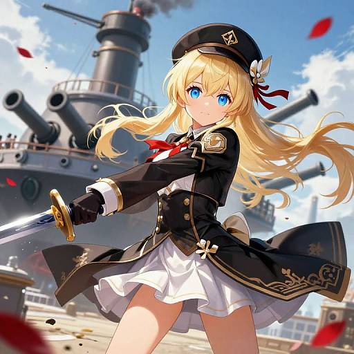 Dynamic Azur Lane Battle Illustration