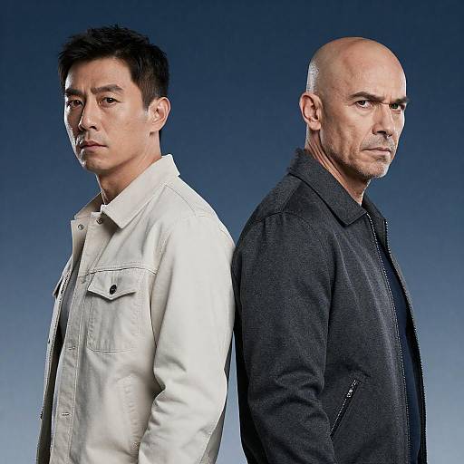 Intense Standoff: Two Men Back-to-Back