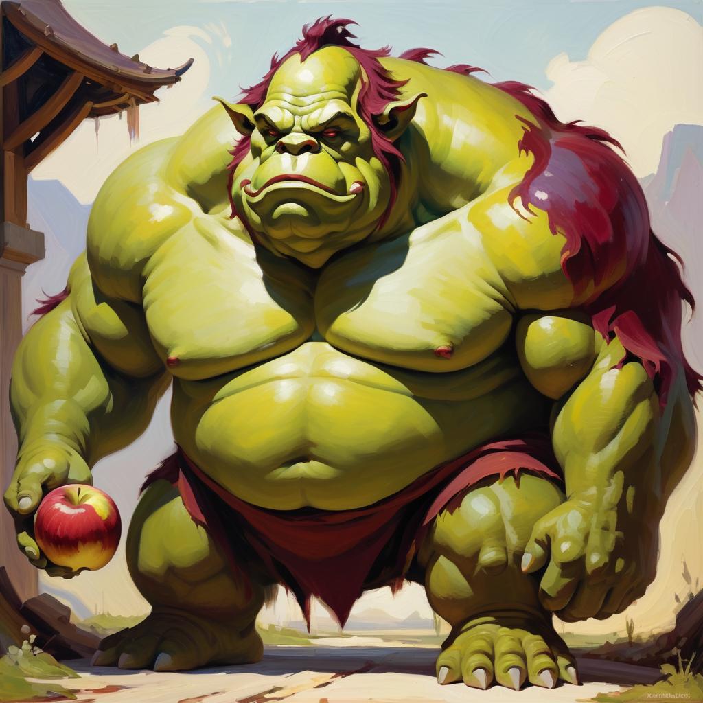 Impressionist Ogre: Abstract and Futuristic