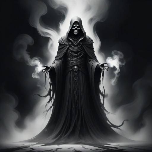 Haunting Dark Specter in Black and White