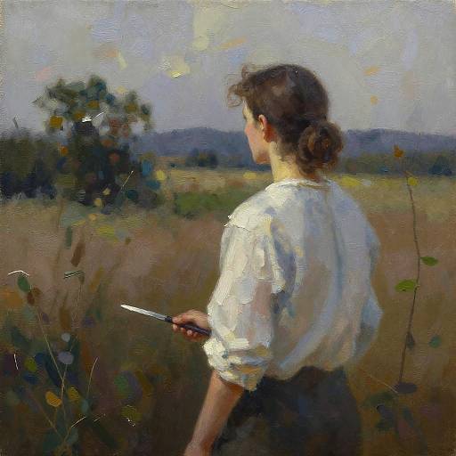 Anticipation in Oil Painting