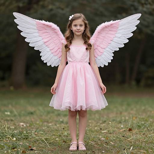 Realistic Pink Angel Fairy Costume