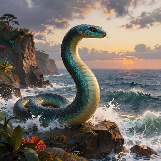 Cerulean Sea Serpent at Twilight Cliffs