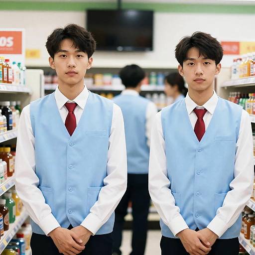 Bright Convenience Store Employee Portrait