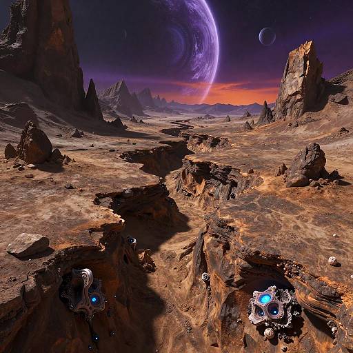 Alien Planet Fissure Landscape