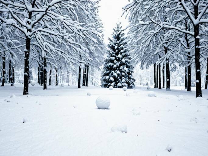 Adorable Winter Wonderland Wallpaper Design