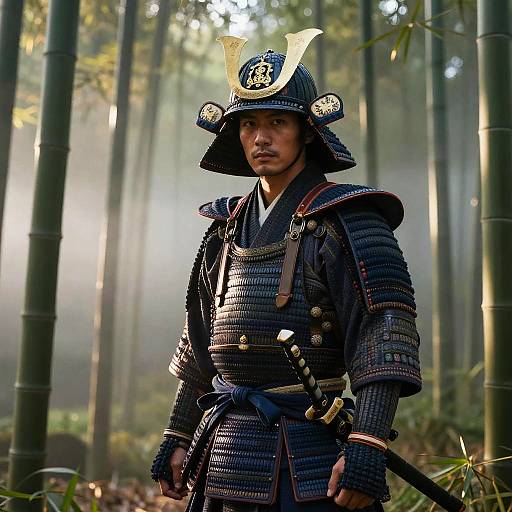 Hyper-realistic Ancient Samurai Portrait