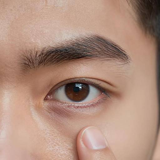 Intense Close-Up of a Man's Eye