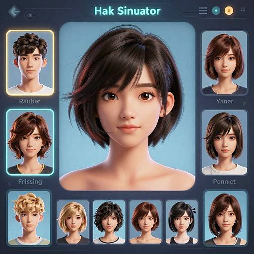 Ultra-Realistic 3D Hair Simulator