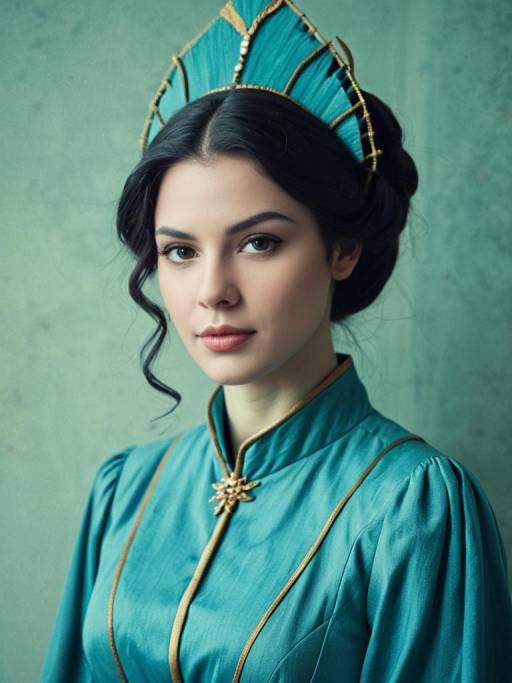 Woman in Undine Cosplay Costume