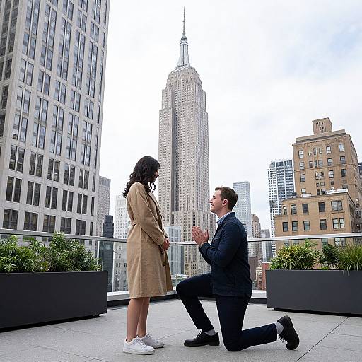 Rooftop Proposal by Empire State