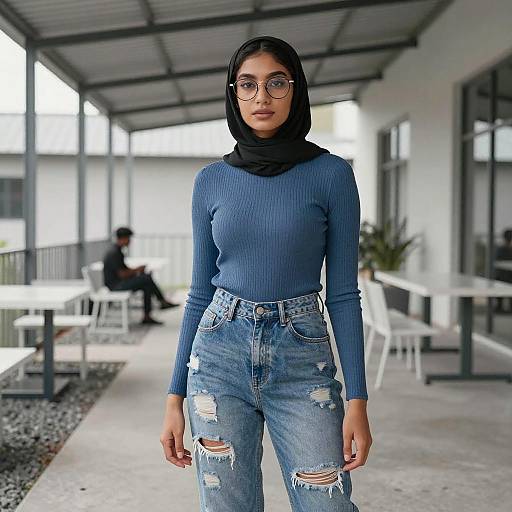 Modern Portrait of Woman in Hijab