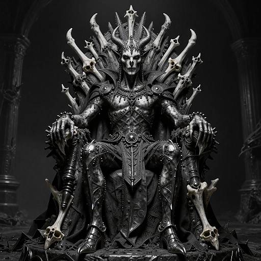 Black Metal Demon Prince Portrait