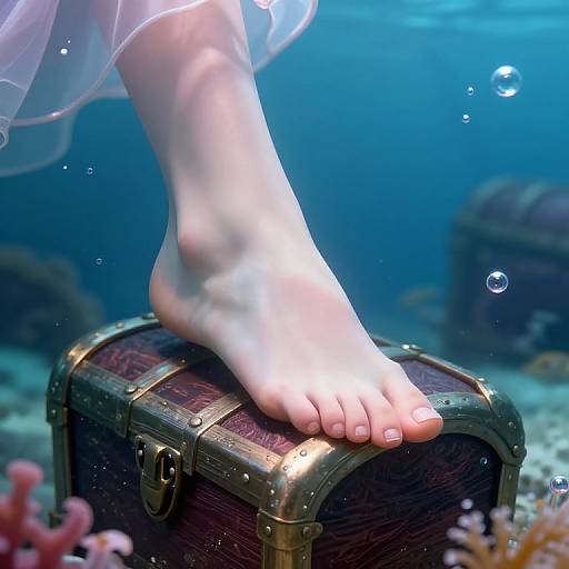 Princess Ariel Underwater Treasure Scene