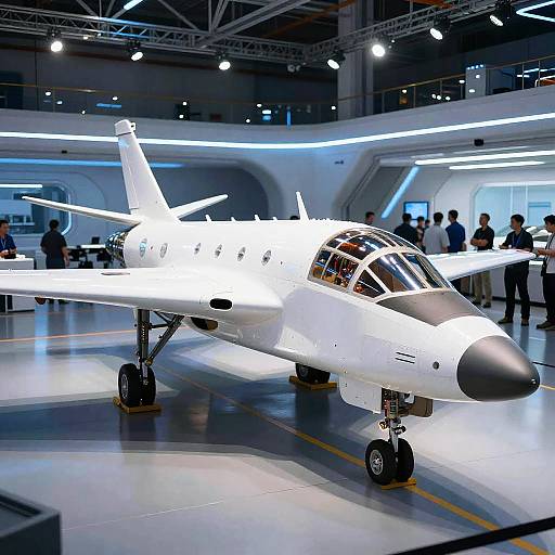 Futuristic RAF4 Experimental Aircraft Scene