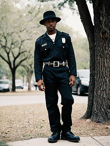 Black Man in Outdoor Costume