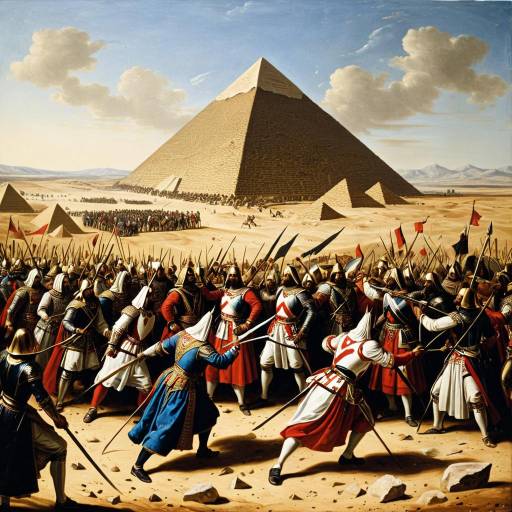 Battle of the Pyramids Historical Painting