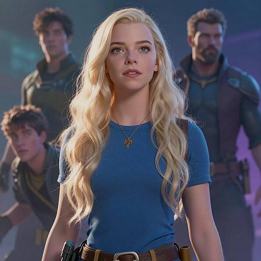 Low Angle Anya Taylor-Joy Portrait