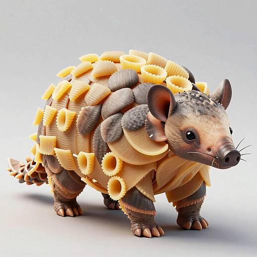 Radiatore Pangolin: Intricate Pasta Sculpture