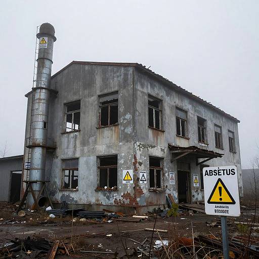 Eerie Abandoned Industrial Asbestos Site