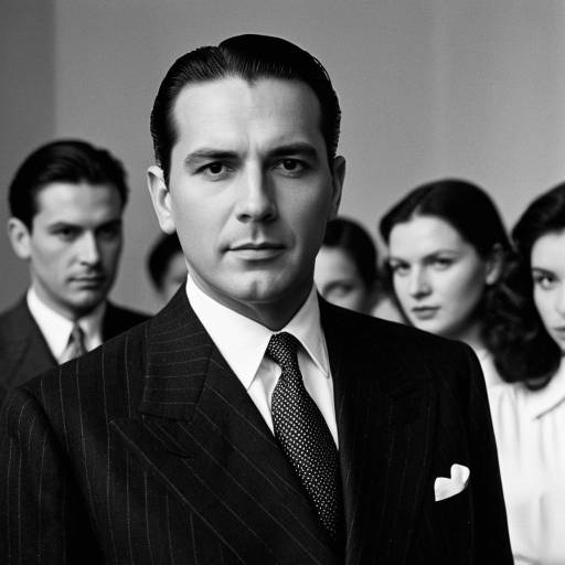 Elegant 1940s Italian Man in Suit