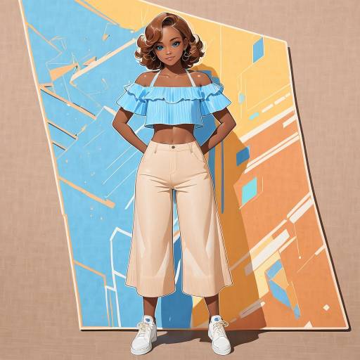 Stylish Girl with Cocoa Skin and Smile