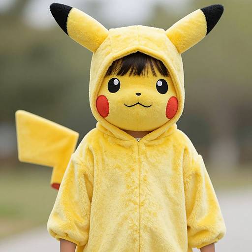 Child in Yellow Pikachu Costume