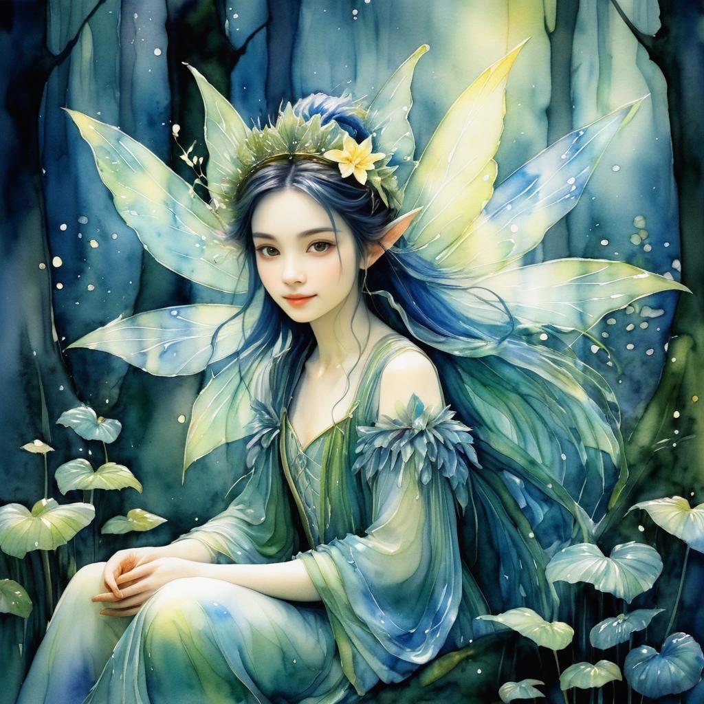 Enchanting Fairy Portrait in Forest