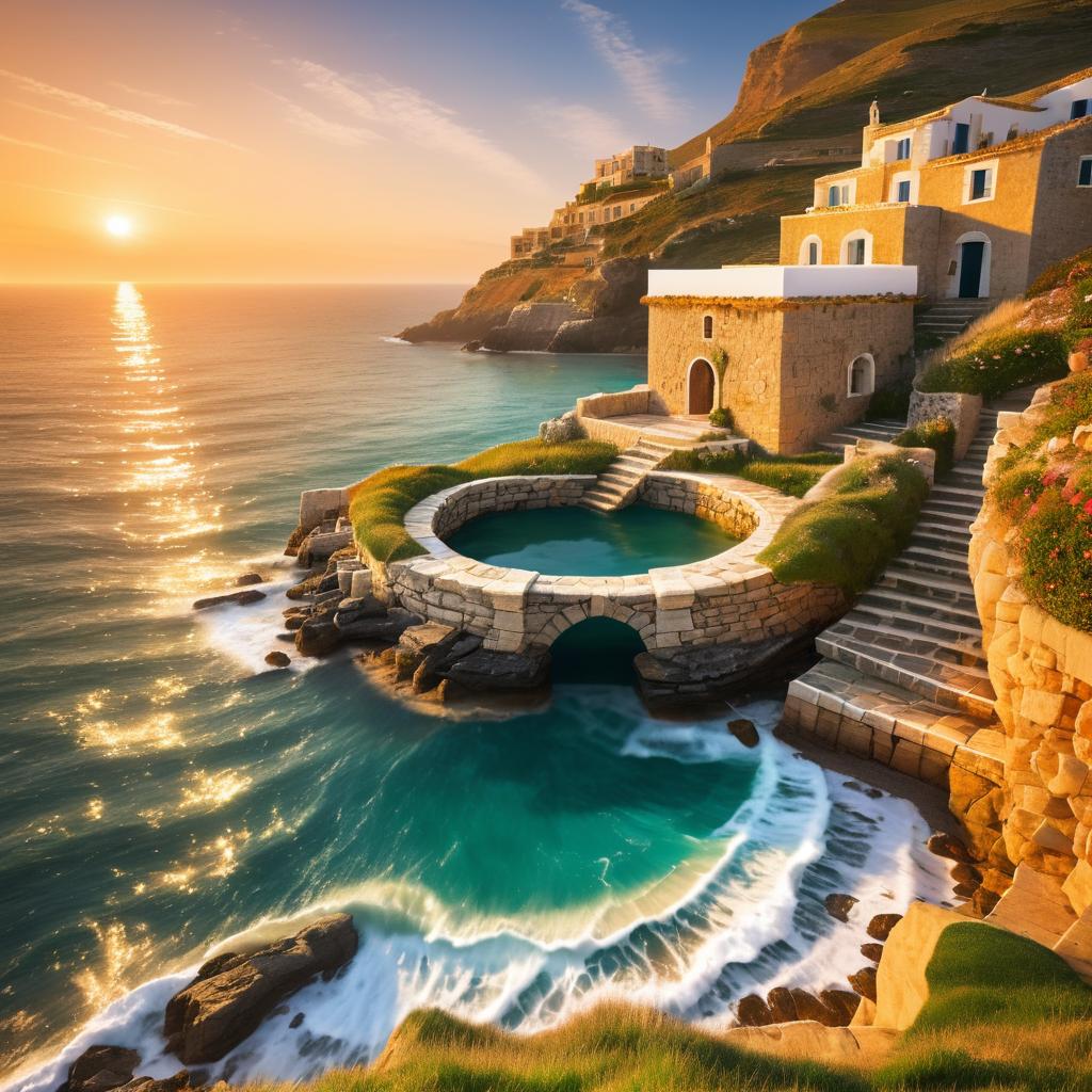 Majestic Coastline with Ancient Well