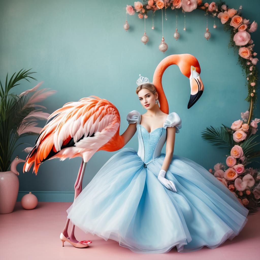 Whimsical Flamingo as Cinderella Photo