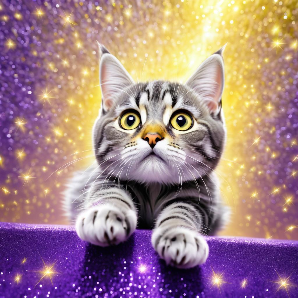 Enchanting Silver Tabby Paw Perspective