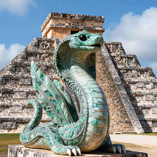 Kukulkan Feathered Serpent at Chichen Itza