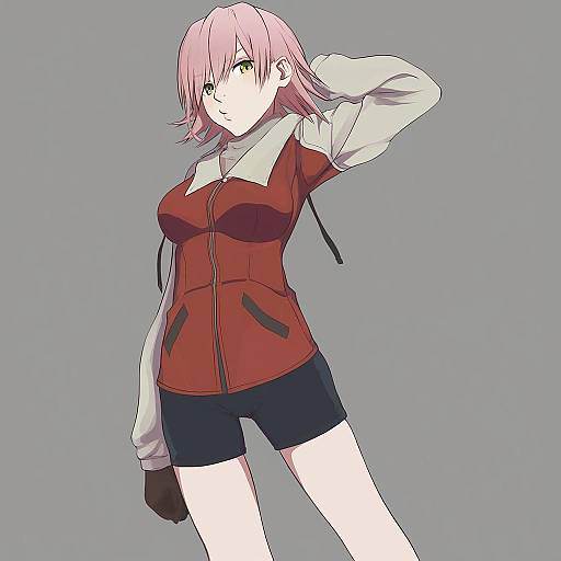 Illustration of Haruhara haruko, flcl in the style of Niko (tama)