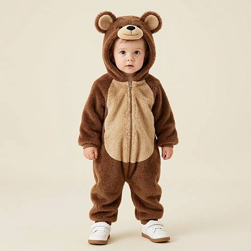 Realistic Infant Bear Onesie Costume