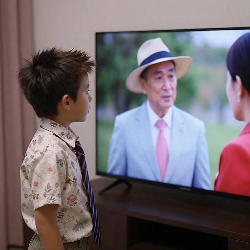 Young Boy and Interview Scene Photography