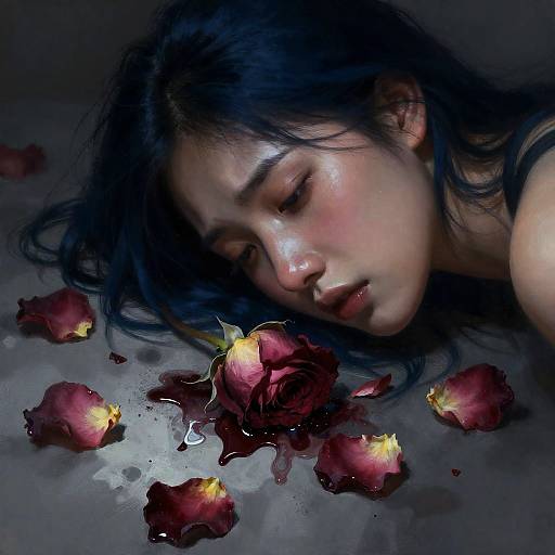 Velvet Indigo Heartbreak in Shards