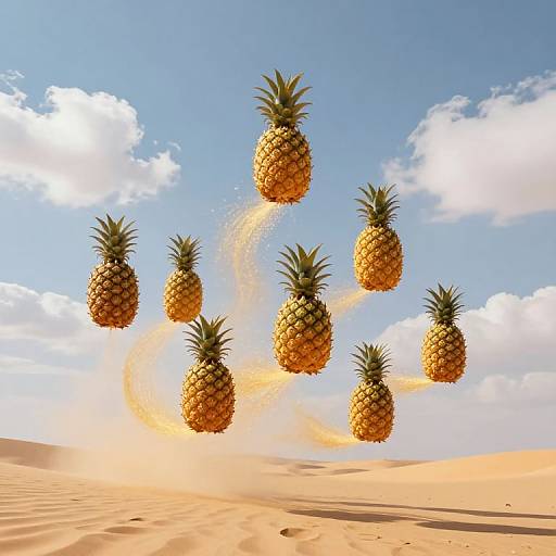 Golden Ribbons and Soaring Pineapples