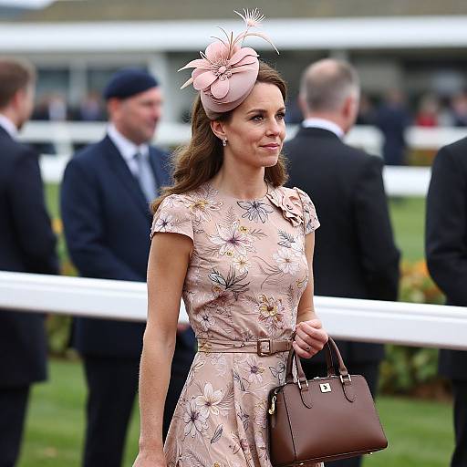 Elegant Woman at York Races