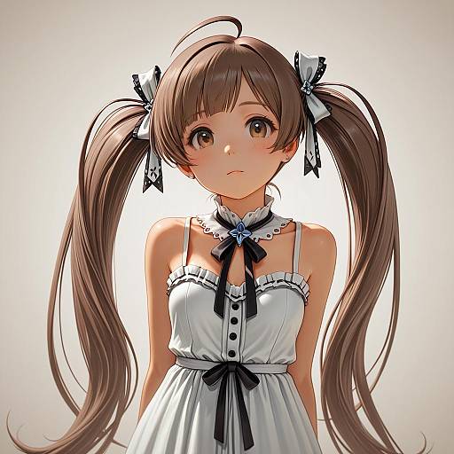 Illustration of Hakozaki serika, idolmaster in the style of Omar dogan