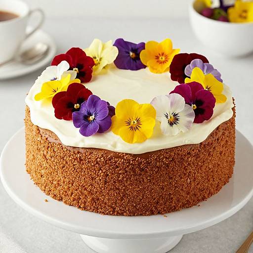 Gorgeous Edible Flower Cake Recipe