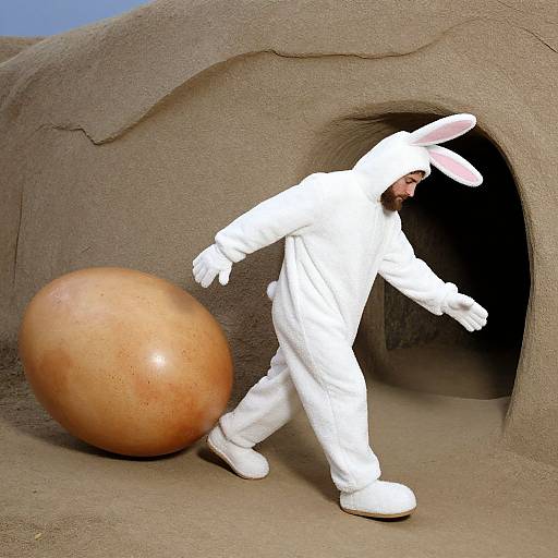 Jasper Johns Easter Bunny Jesus