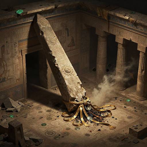 Isometric Ancient Persian Subterranean Temple