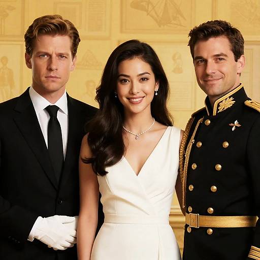 Dramatic Movie Poster with Three Characters