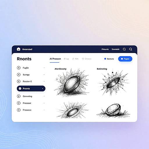 Futuristic AI Drawing Dashboard