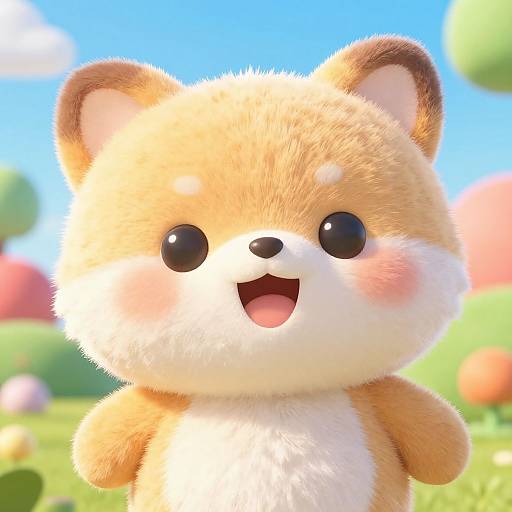 Adorable Chibi Animal with OWO Expression