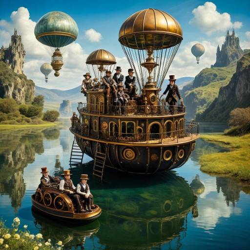 Steampunk Children on a Magical Quest Steampunk Children on a Magical Quest