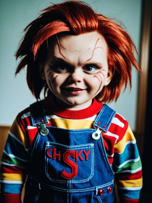 Cinematic Realism: Chucky Cosplay Portrait