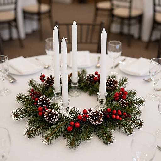 Elegant Winter Wedding Centerpiece