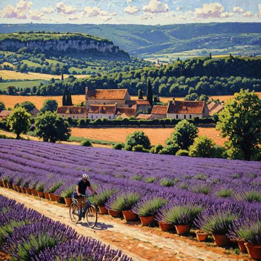 Vibrant Impressionist Dordogne Landscape
