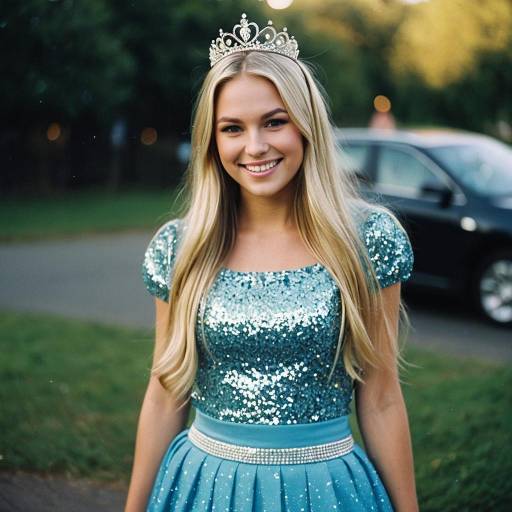 Enchanting Princess in Sparkling Glory